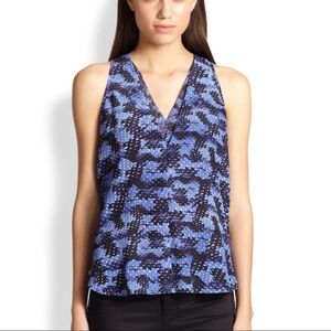 REBECCA TAYLOR SUMMER STORM TOP 100% silk